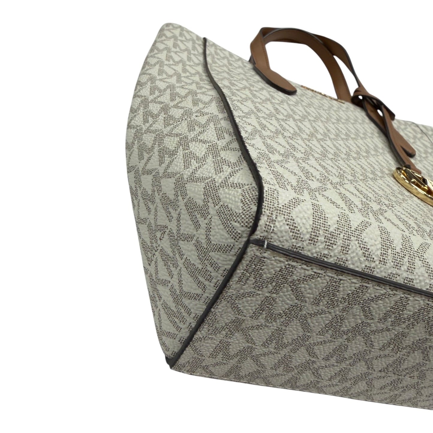 Handbag Designer By Michael Kors In Cream, Size:Medium