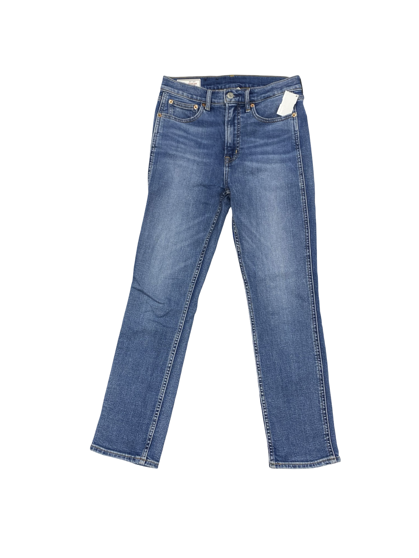 Jeans Straight By Gap In Blue Denim, Size:4