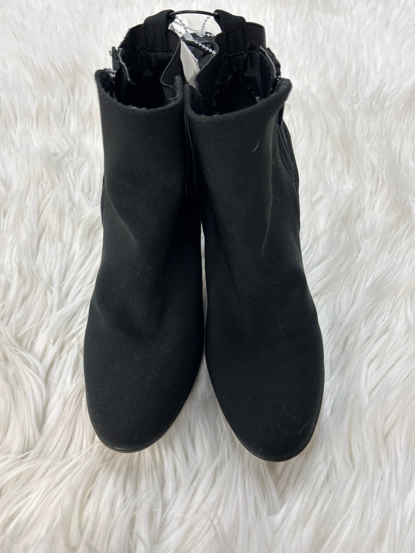 Boots Ankle Heels By Anne Klein In Black, Size:7.5