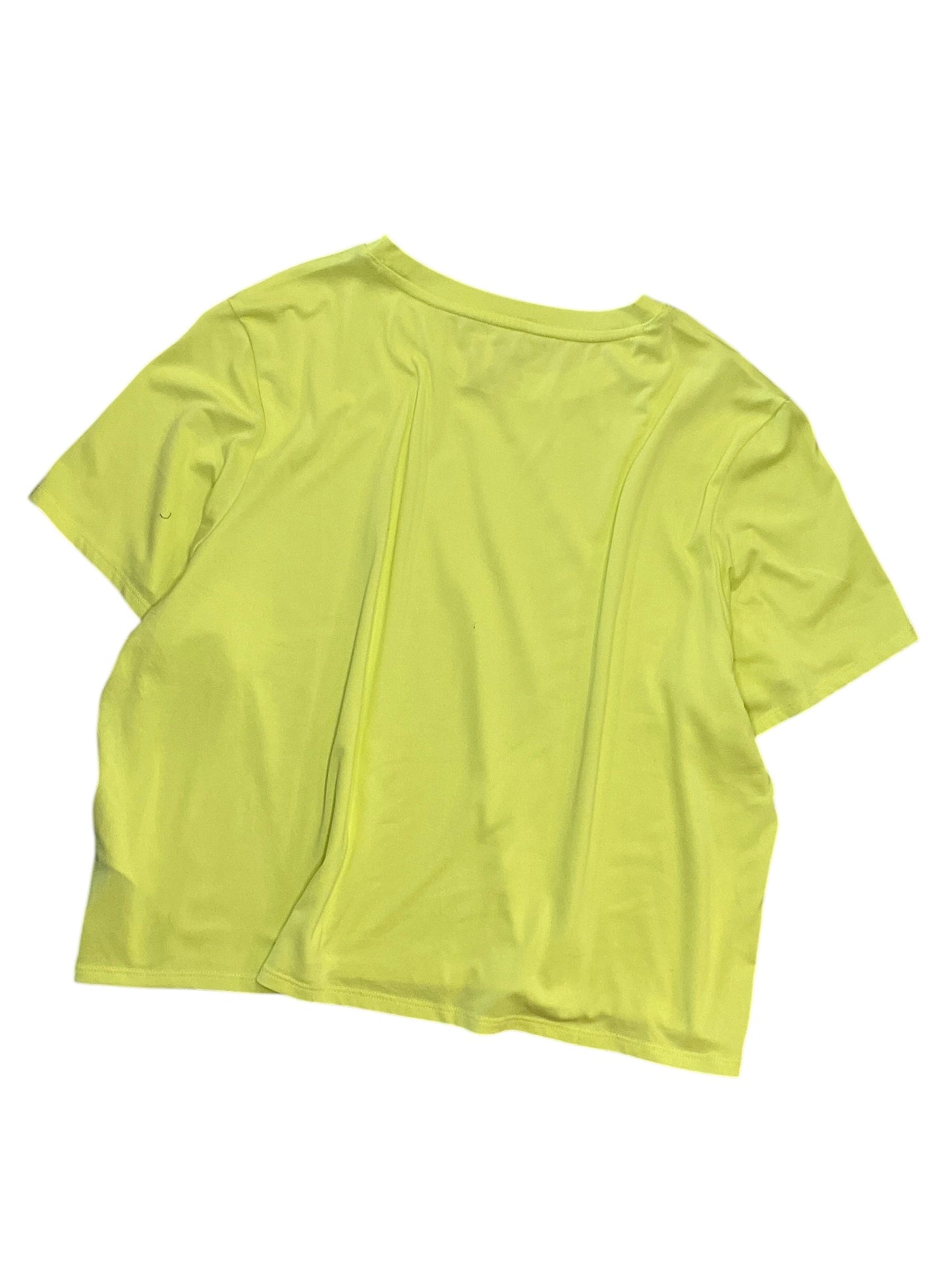 Athletic Top Ss By Puma In Yellow, Size:Xxl
