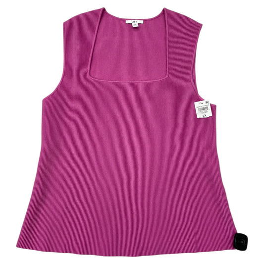 Top Sleeveless By Bar Iii In Pink, Size:2X