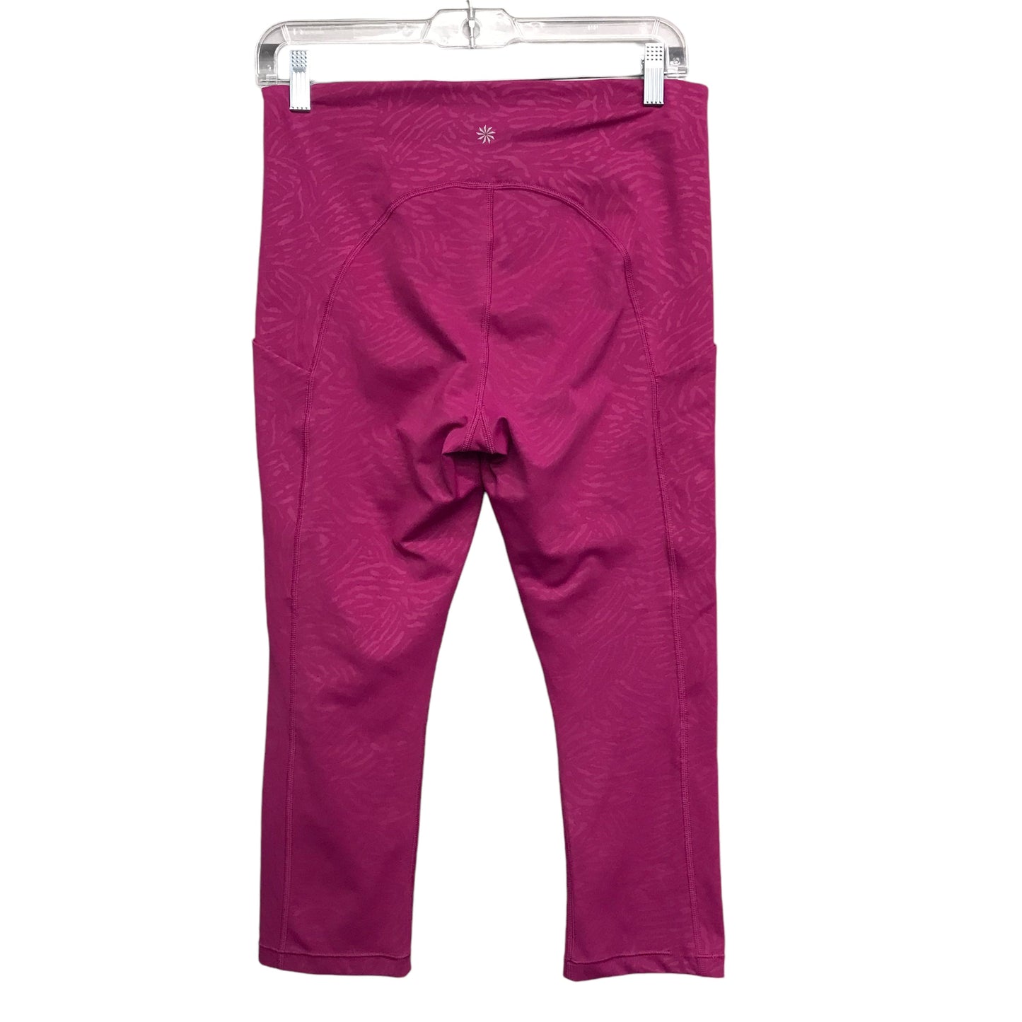 Athletic Capris By Athleta In Pink, Size:M