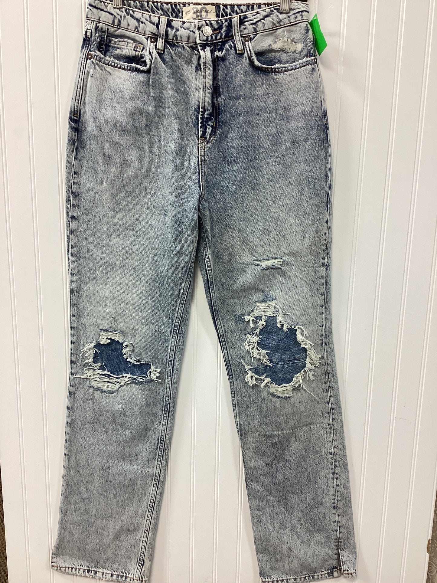 Jeans Wide Leg By We The Free In Blue Denim, Size:8
