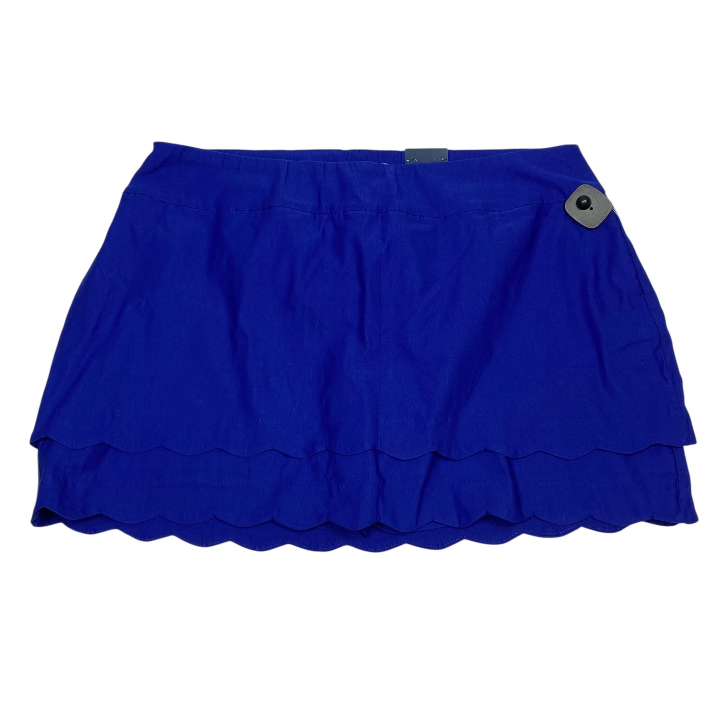 Skort By Crown And Ivy In Blue, Size:1X