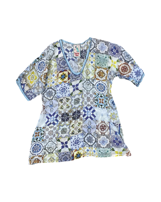 Top Ss Designer By Johnny Was In Multi, Size:Xs