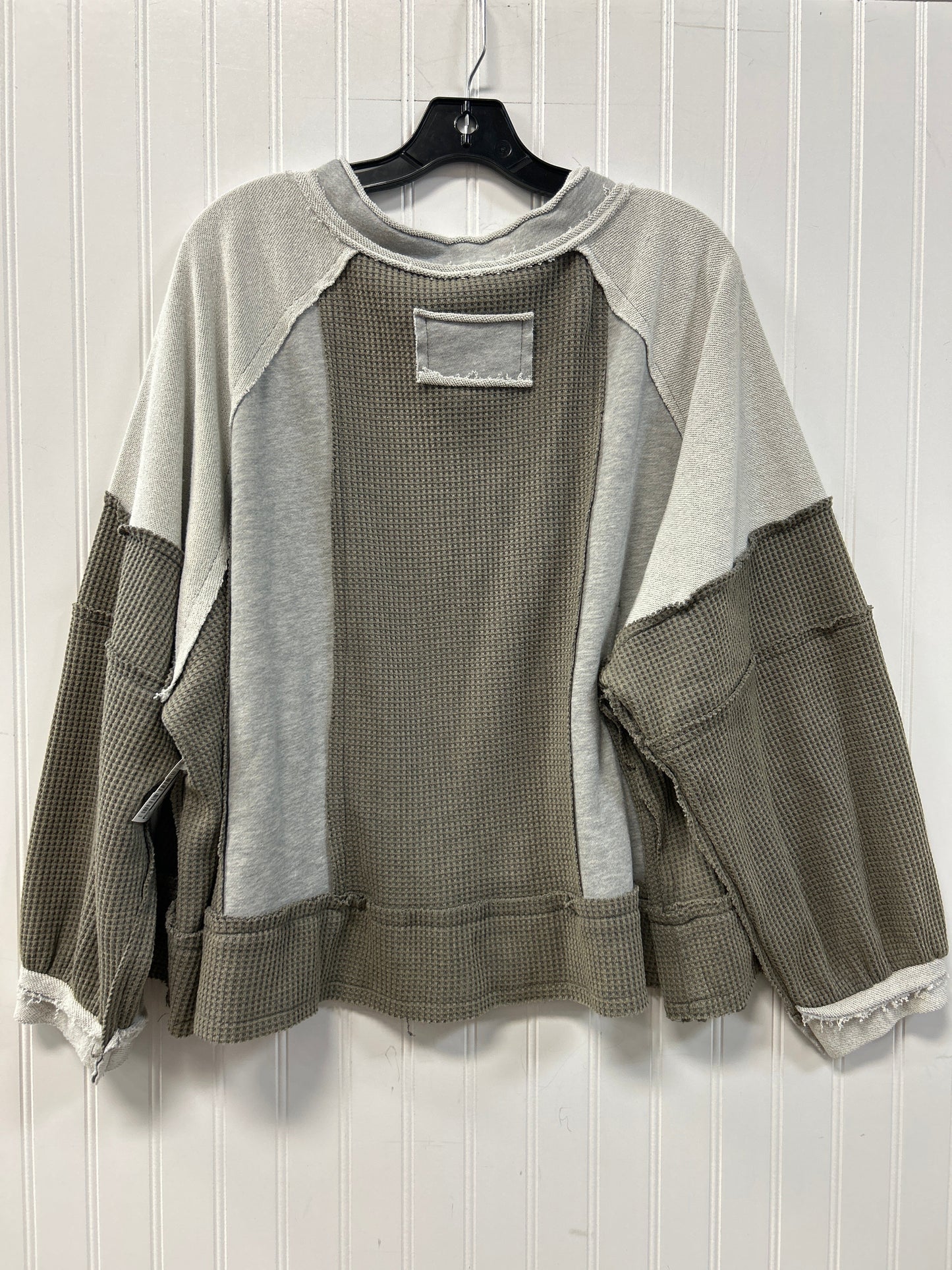 Top Ls By Pol In Grey, Size:M