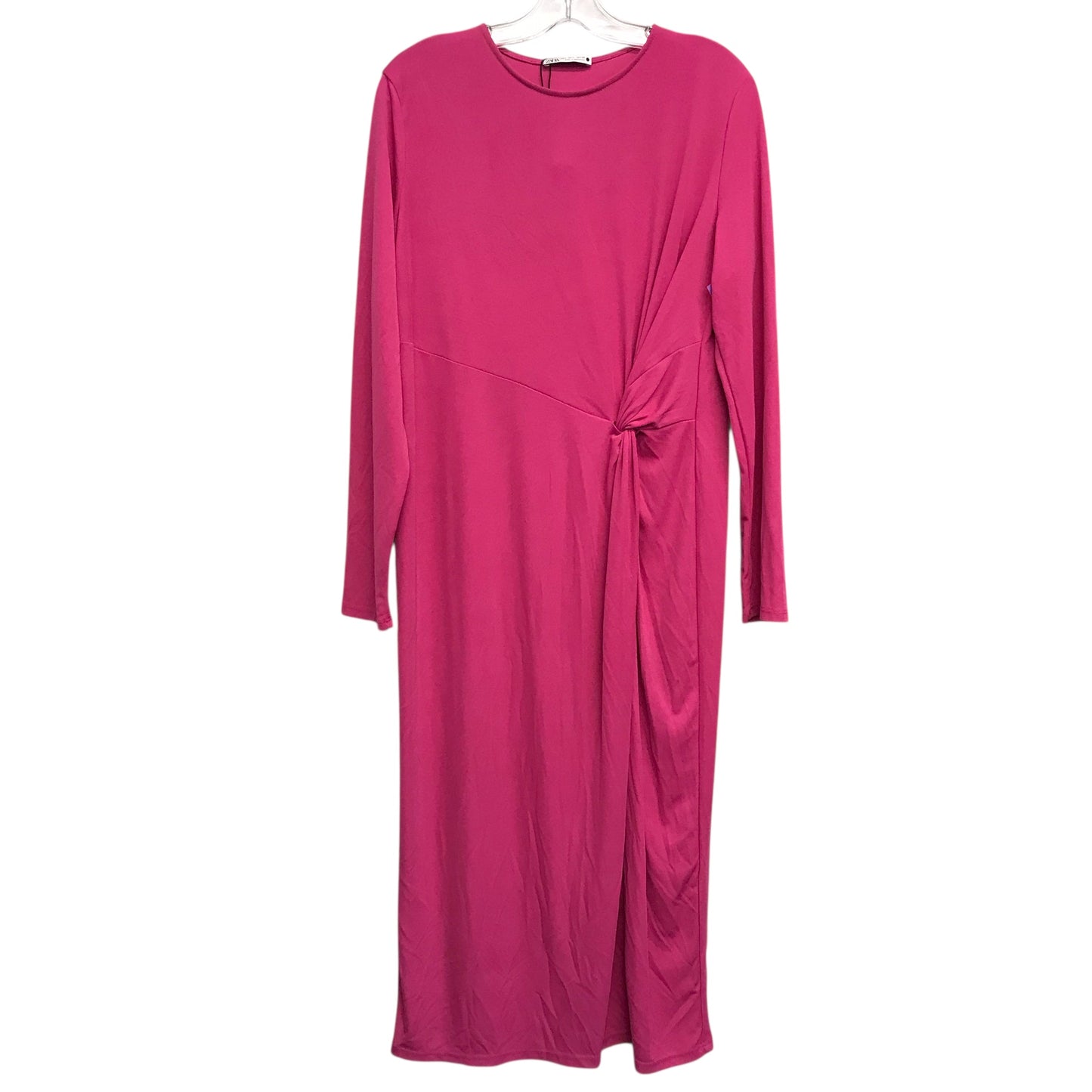 Dress Casual Maxi By Zara In Pink, Size:L