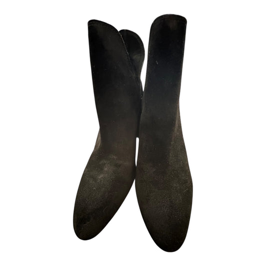 Boots Ankle Heels By Steve Madden In Black, Size:10