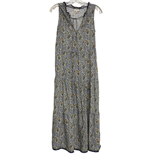 Dress Casual Maxi By Max Studio In Blue & Green, Size:Xs