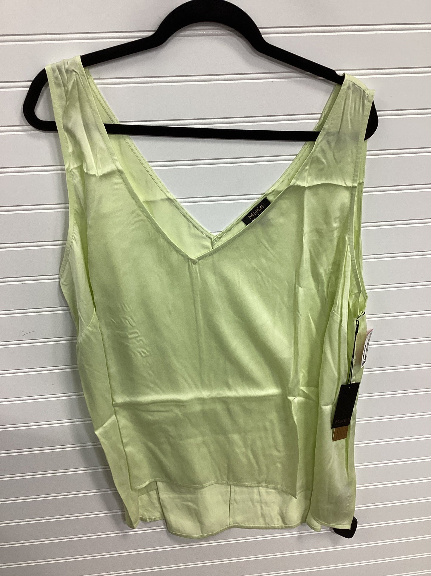 Top Sleeveless By Cmc In Yellow, Size:4X