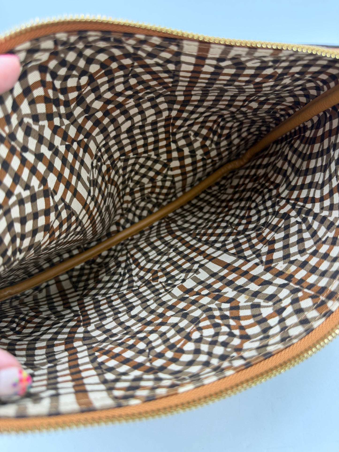 MCM Visetos Liz Reversible Shopper Tote + Pouchette Luxury Handbag