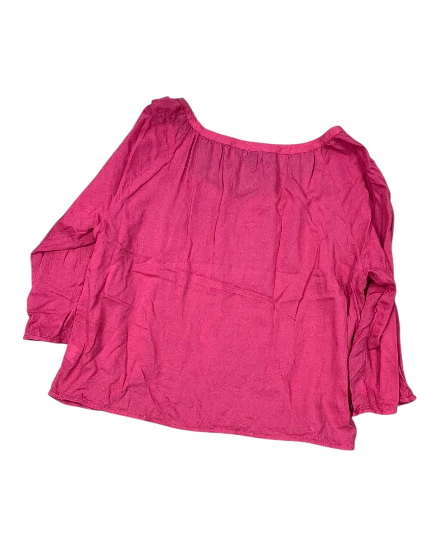 Top 3/4 Sleeve By American Eagle In Pink, Size:L