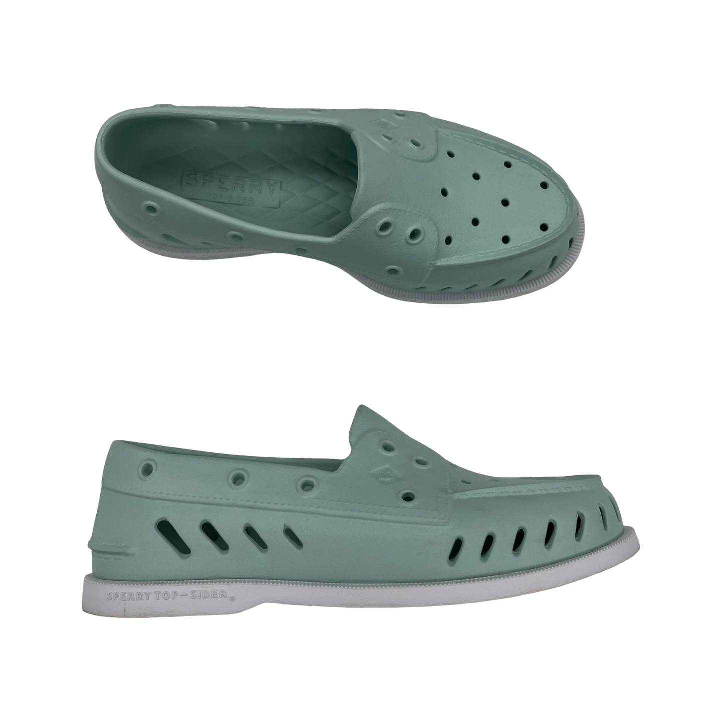 Shoes Flats By Sperry In Aqua, Size:8