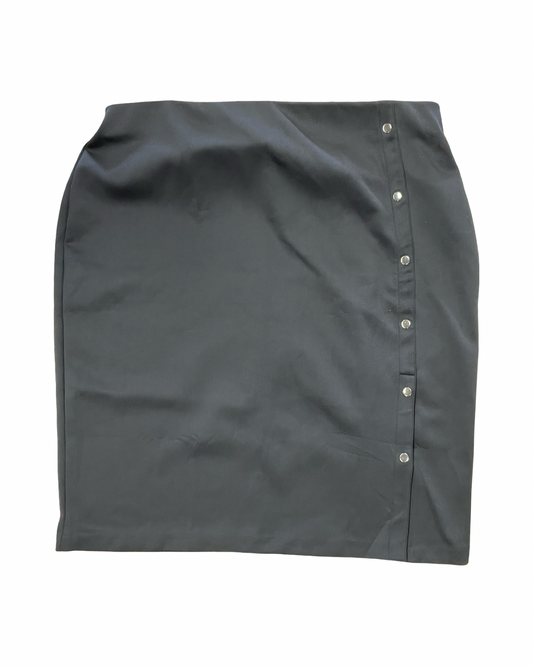Skirt Midi By Bold Elements In Black, Size:2X