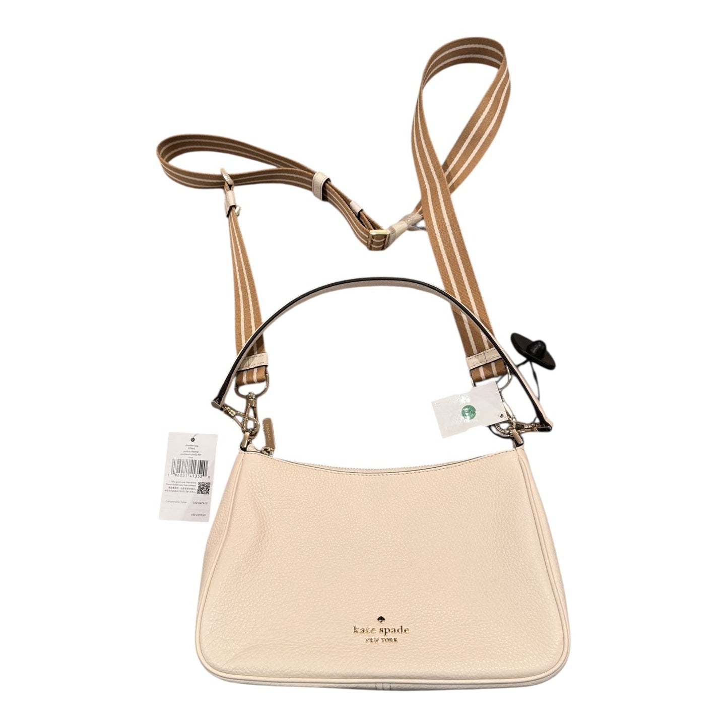 Handbag Designer By Kate Spade In Cream, Size:Medium