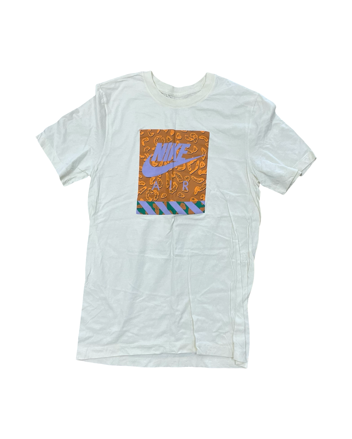 Athletic Top Ss By Nike In Cream, Size:S