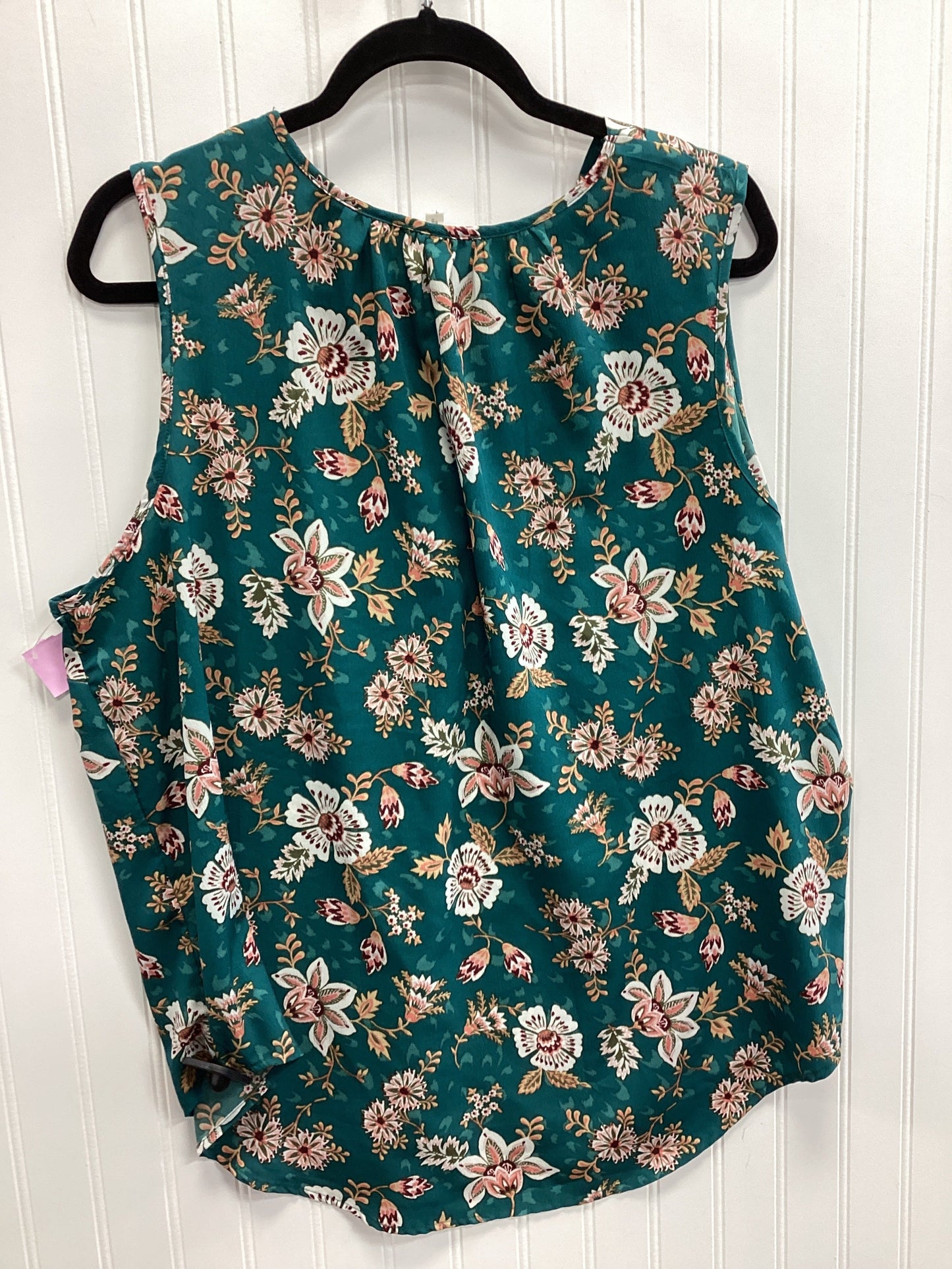 Top Sleeveless By Maurices In Teal, Size:1X