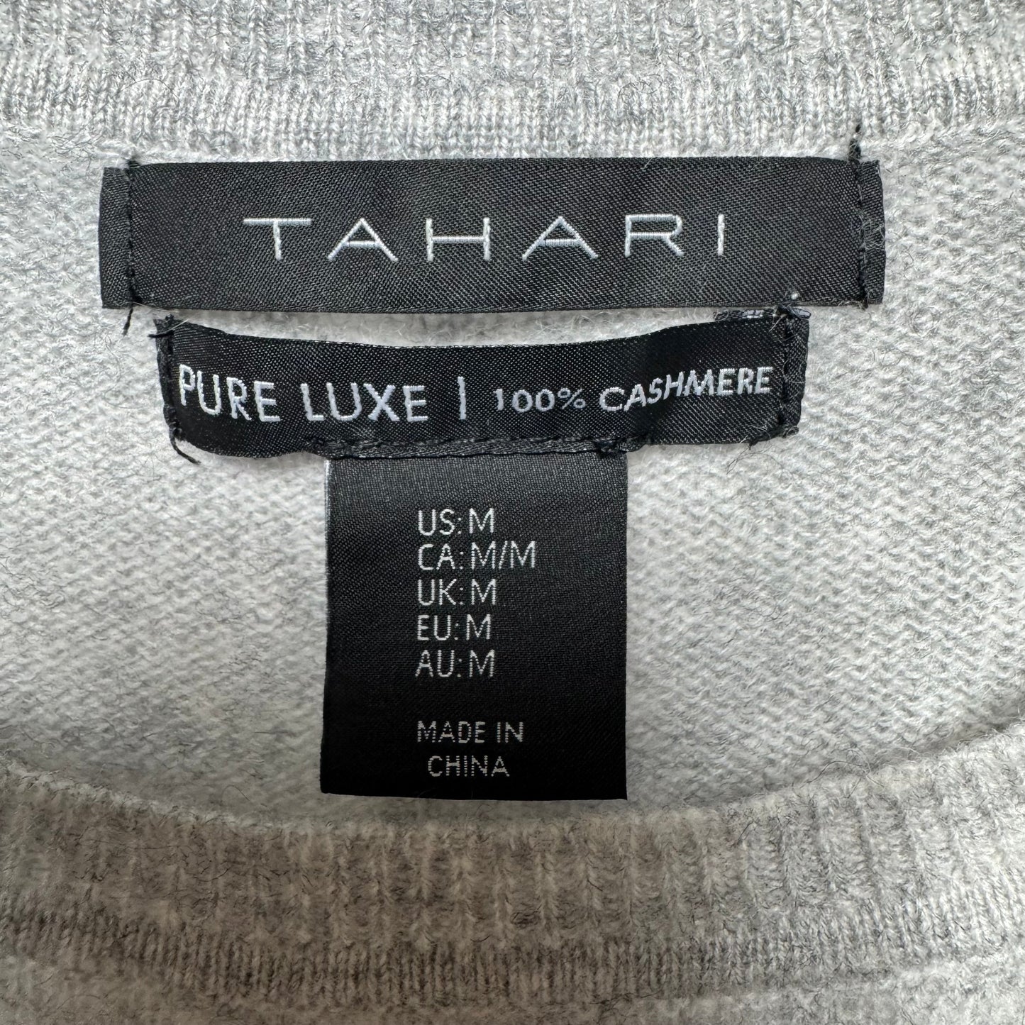 Sweater Cashmere By Tahari In Grey, Size: M