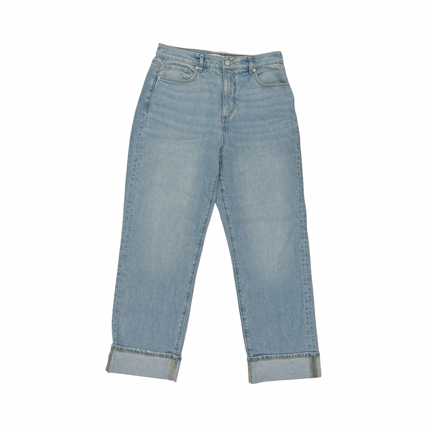 Jeans Straight By Loft In Blue Denim, Size:8