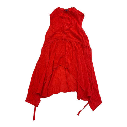Top Sleeveless By Zac And Rachel In Red, Size:1X