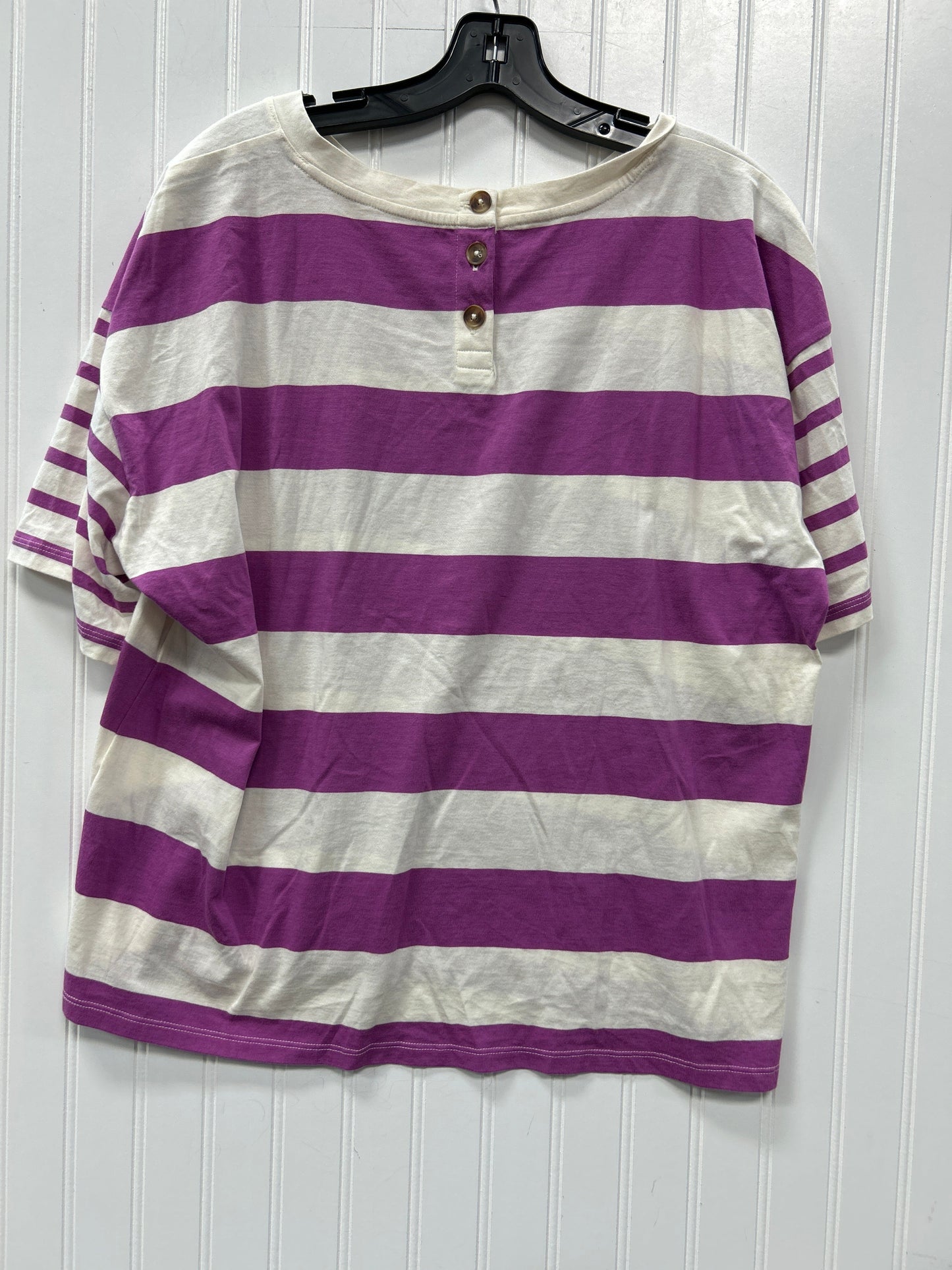 Top Ss By Talbots In Striped Pattern, Size:Xl