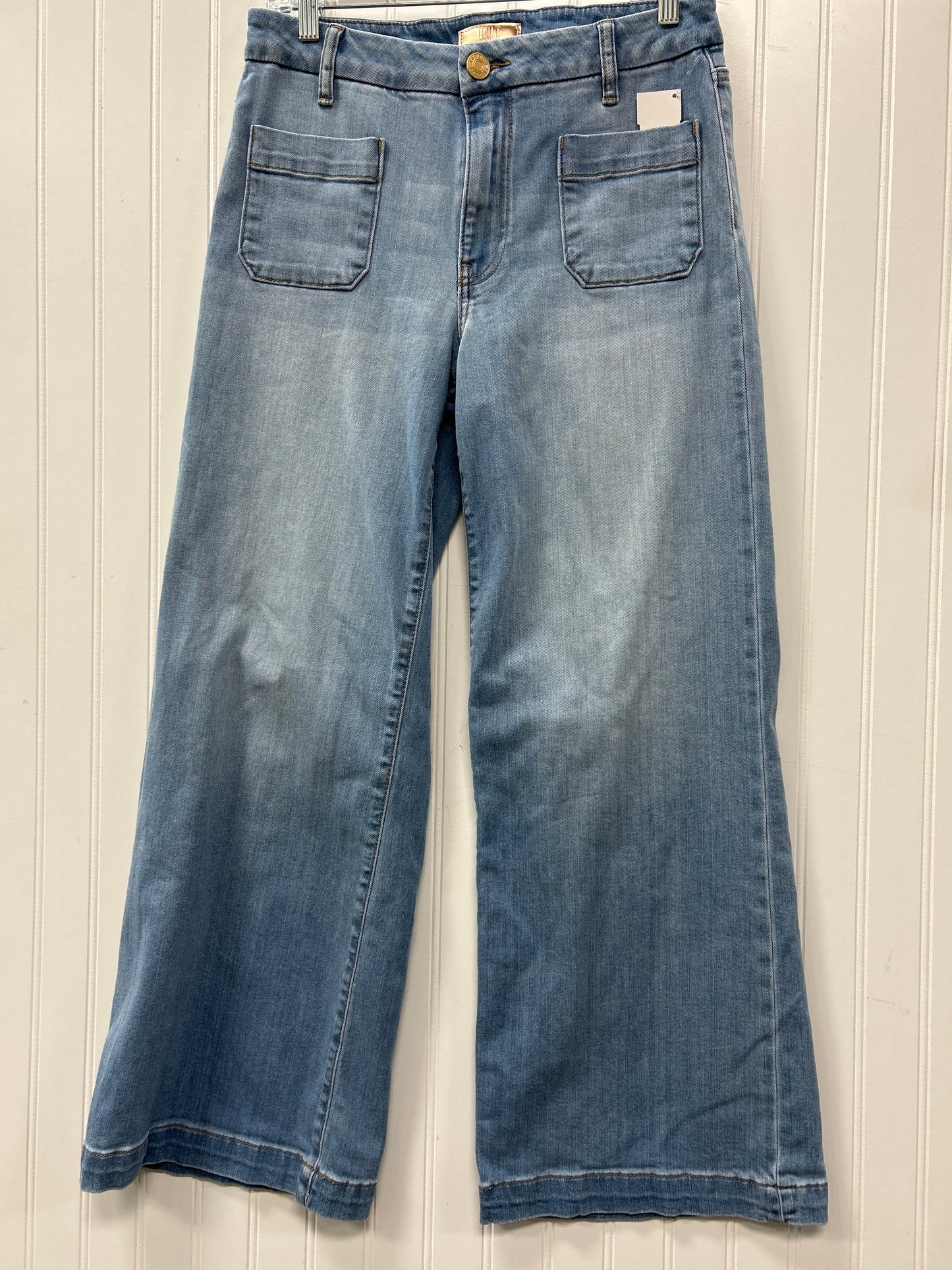 Jeans Wide Leg By Kut In Blue Denim, Size:6