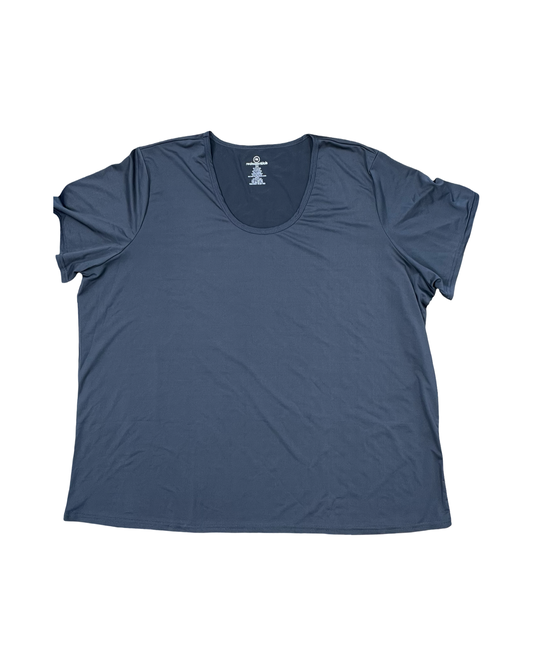 Top Ss Basic By Clothes Mentor In Grey, Size:3X