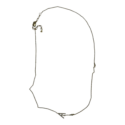 Necklace Pendant By Clothes Mentor In Gold