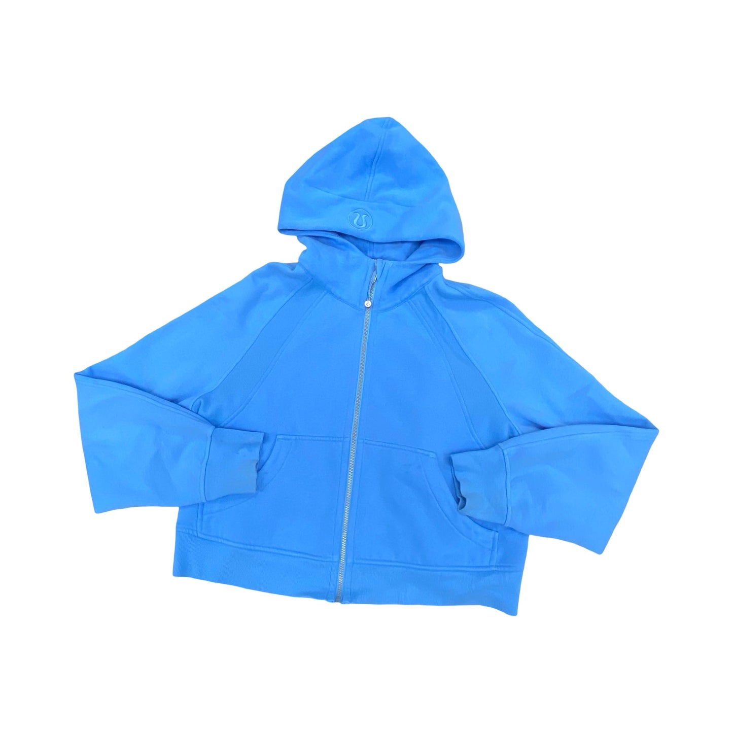 Athletic Jacket By Lululemon In Blue, Size:M