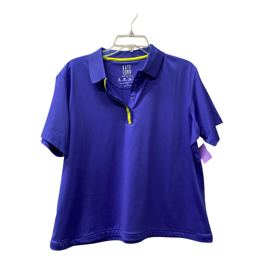 Athletic Top Ss By Kate Lord In Purple, Size:Xl