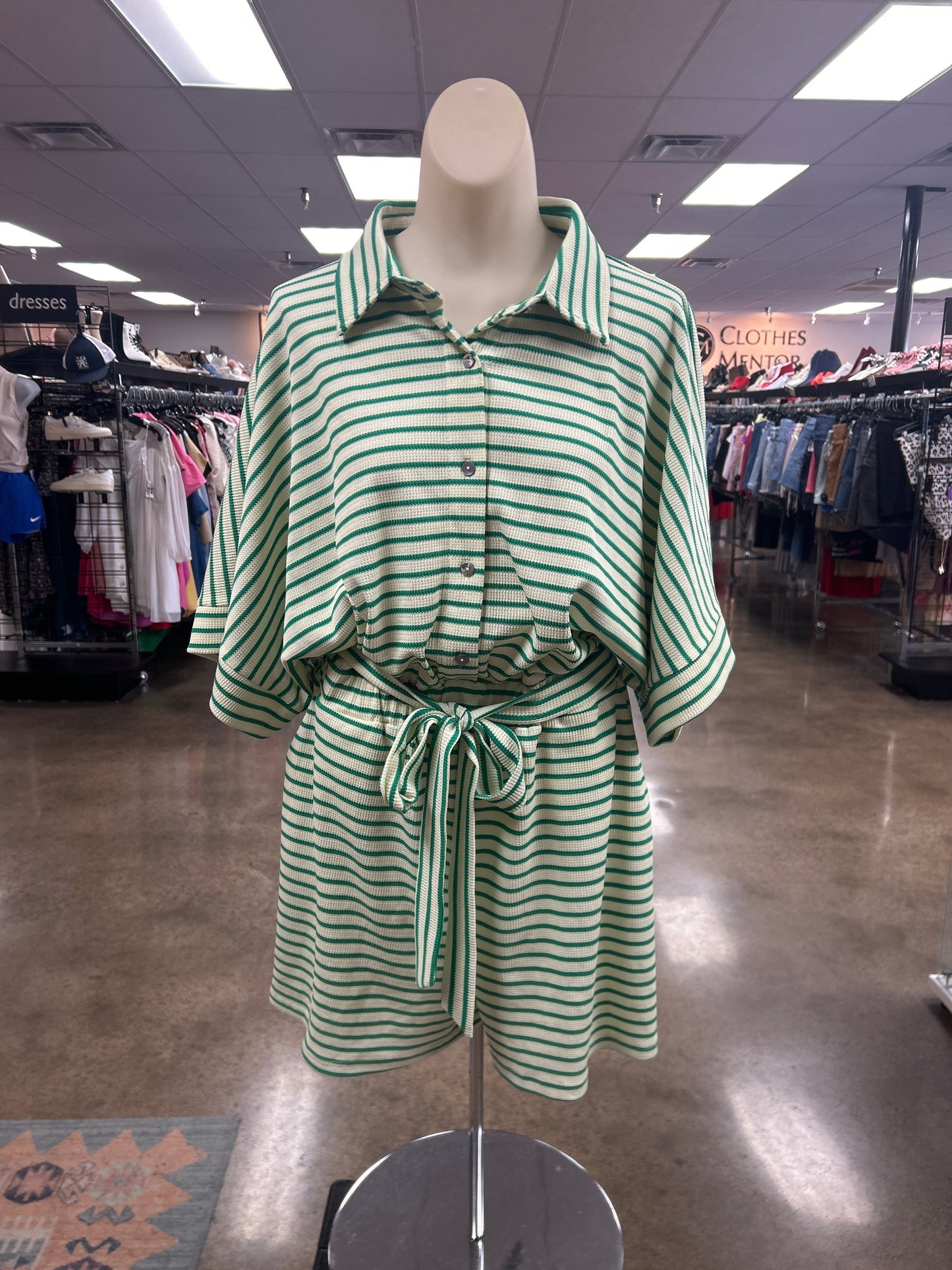 Romper By Entro In Green, Size:M