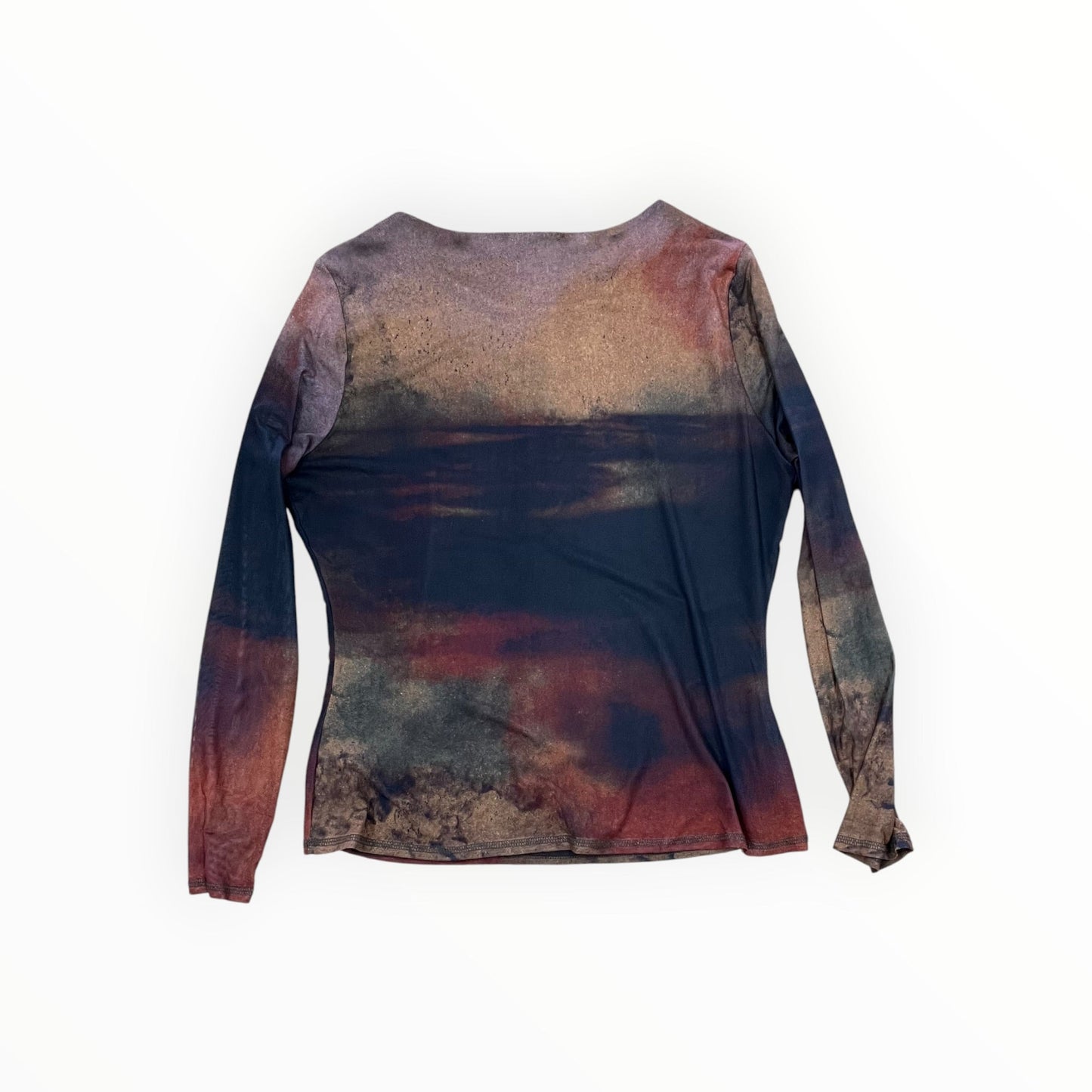 Top Ls By Reba In Brown & Tan, Size:L