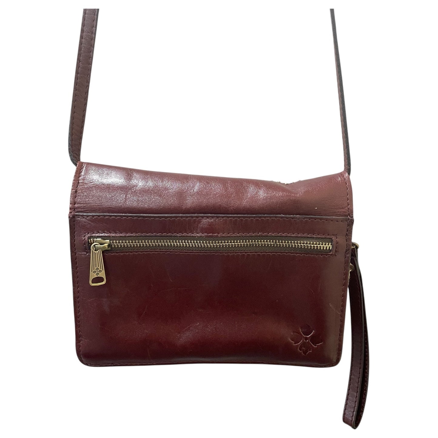 Crossbody Designer By Patricia Nash In Maroon, Size:Medium