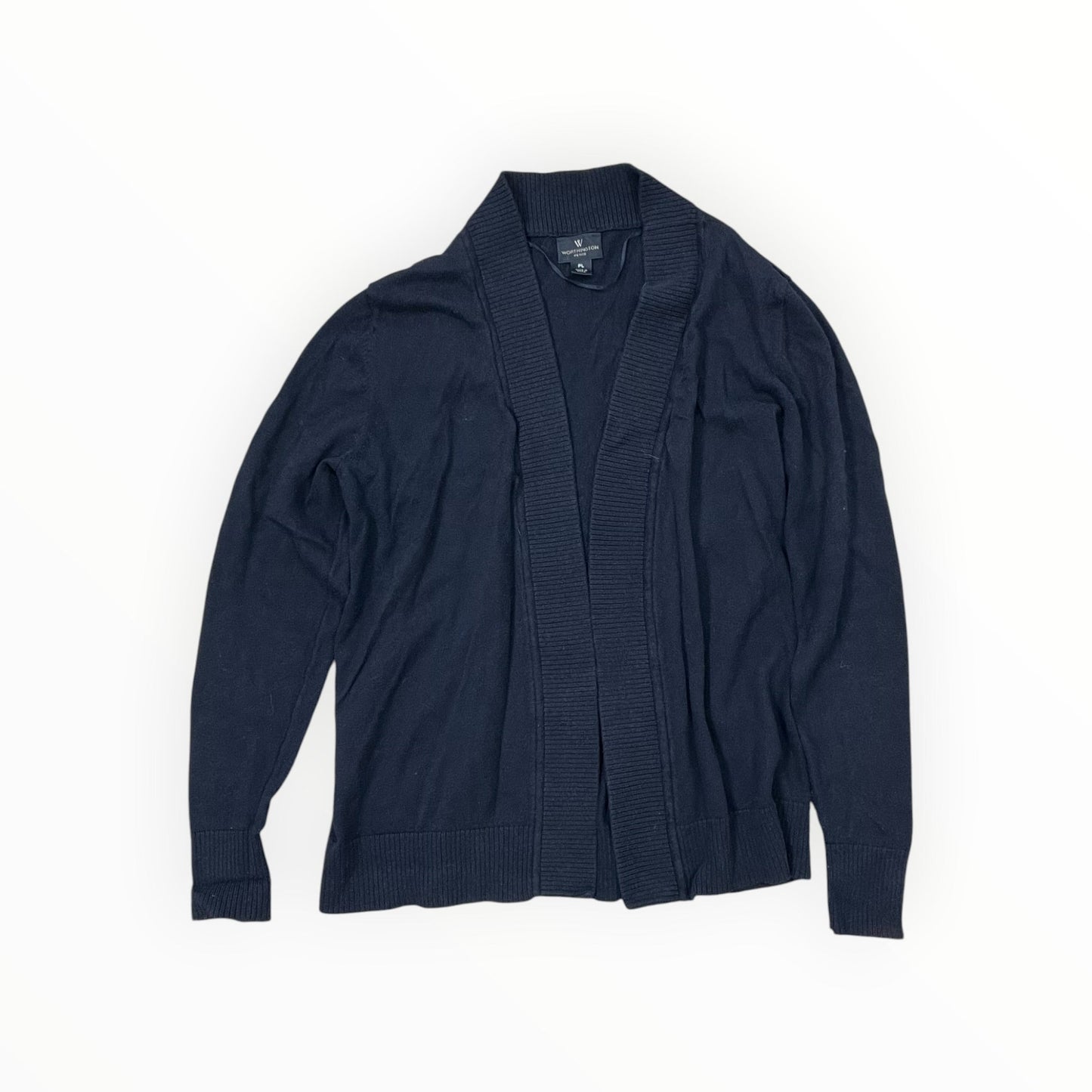 Cardigan By Worthington In Black, Size:Lp