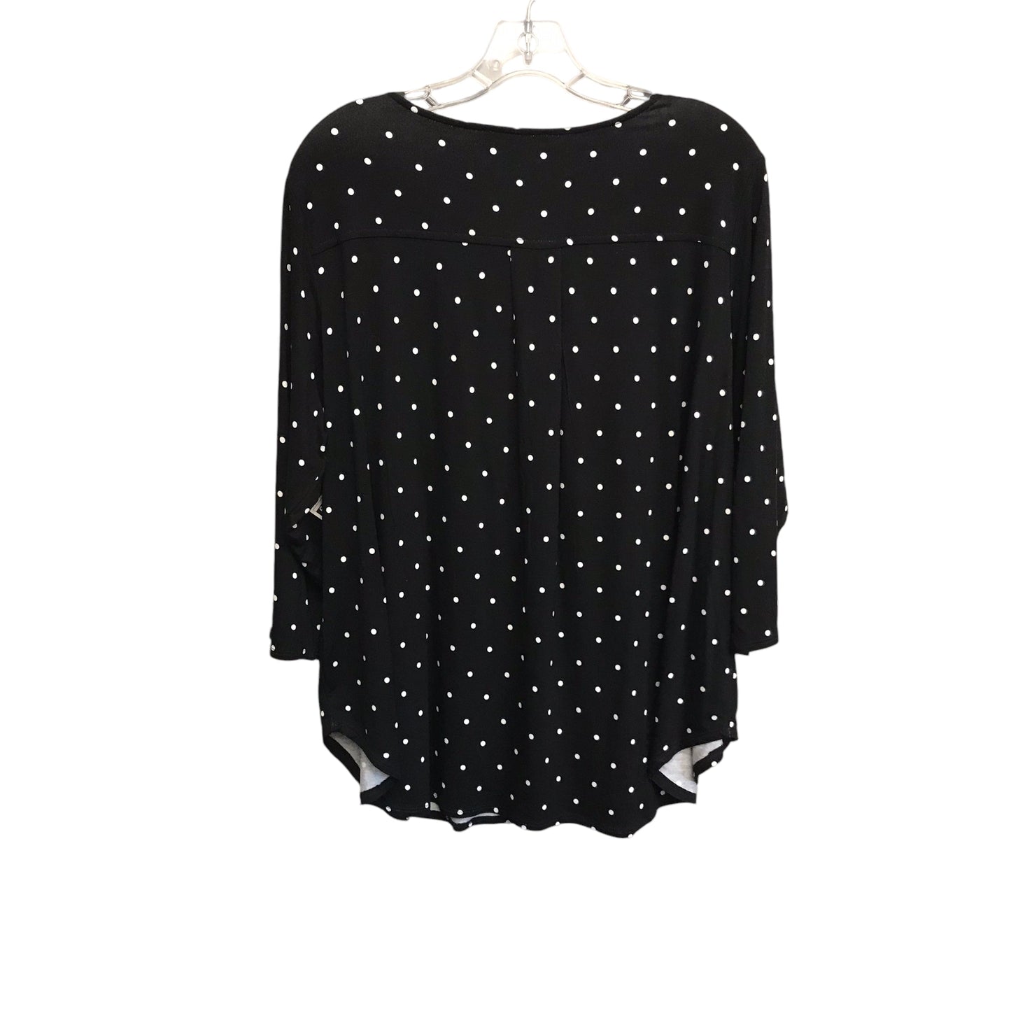 Top Ls By Philosophy In Polkadot Pattern, Size:1X