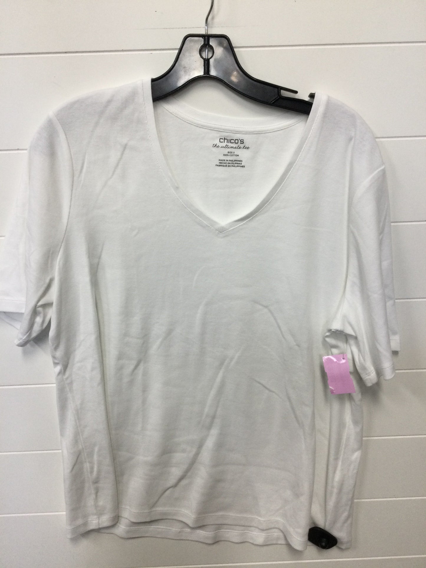 Top Ss By Chicos In White, Size:Xl
