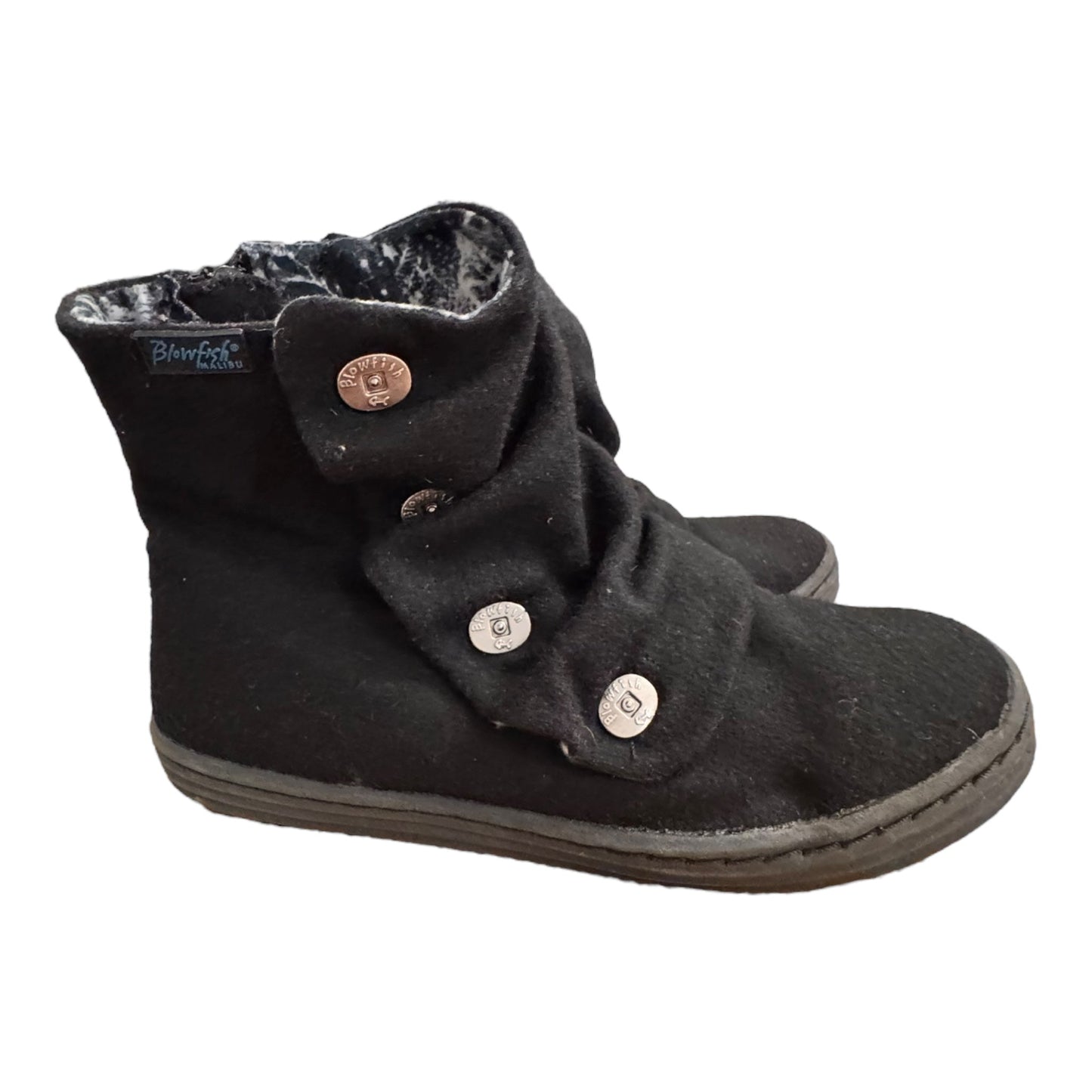 Boots Ankle Flats By Blowfish In Black, Size:7.5