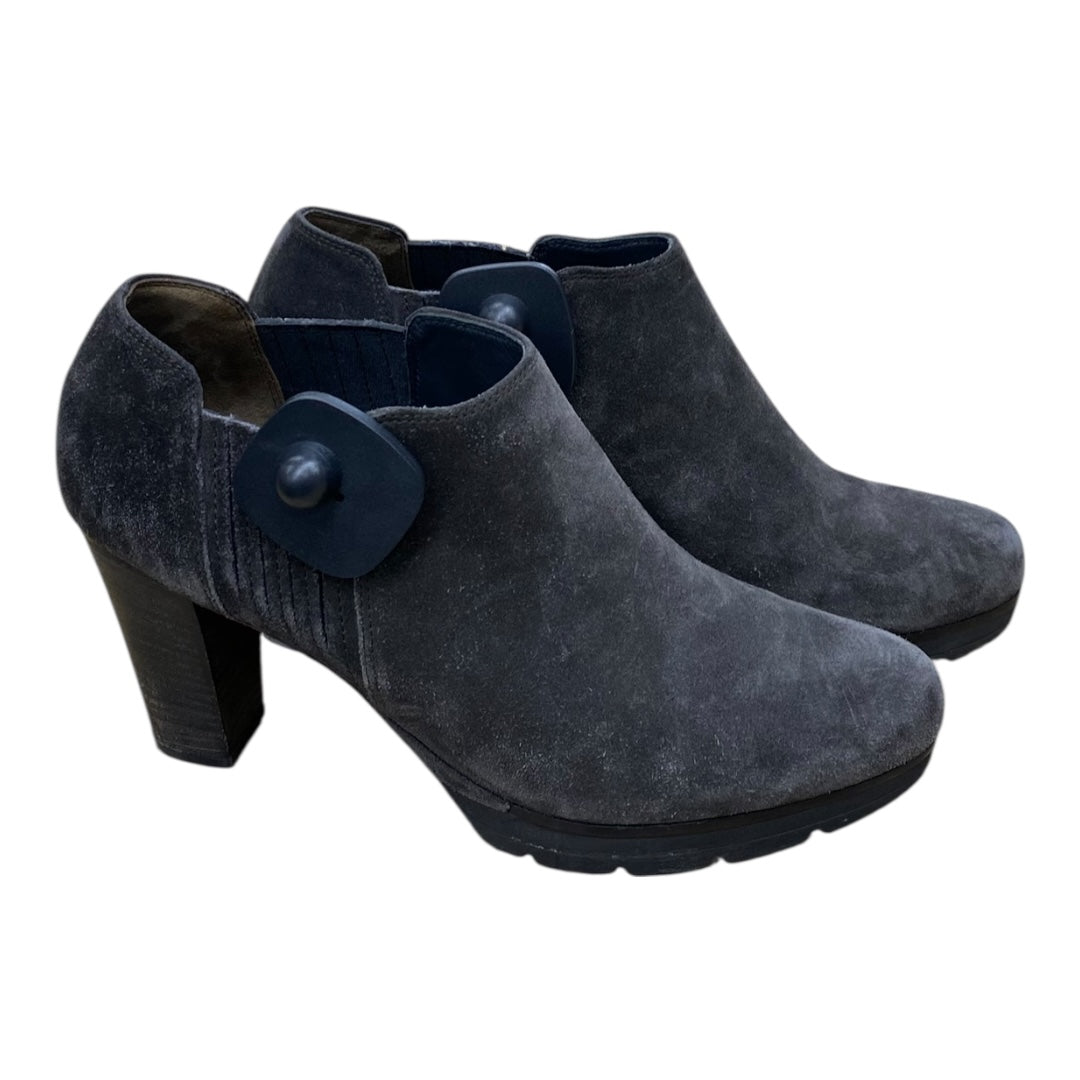 Boots Designer By Paul Green In Grey, Size:10 (PG size 7.5)