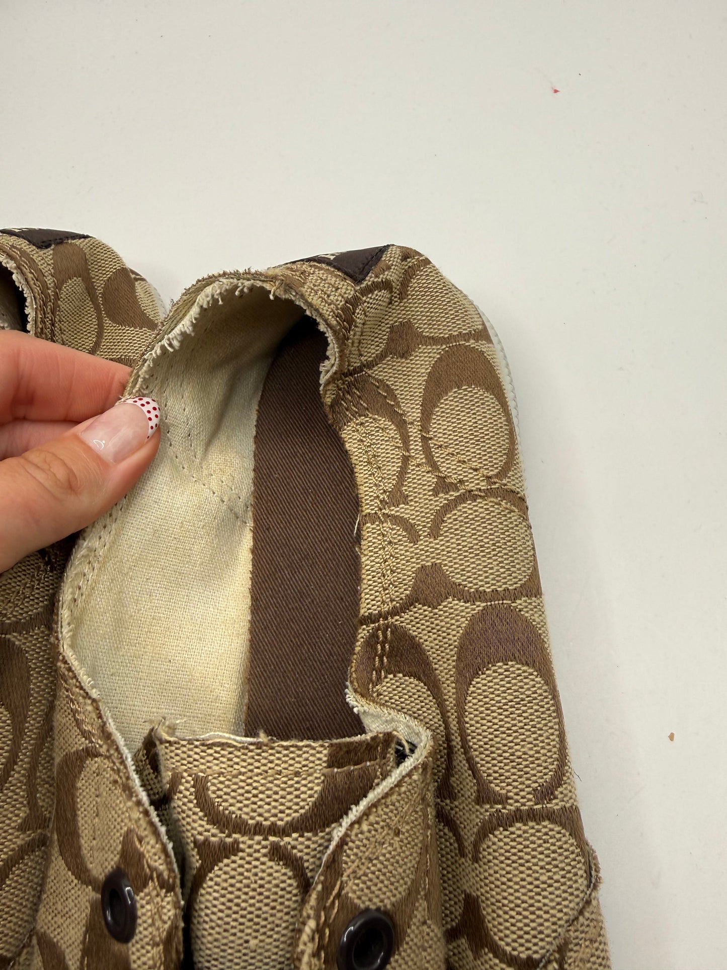 Shoes Designer By Coach In Tan, Size: 11