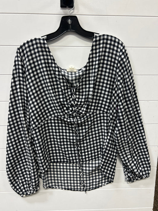 Top Ls By Ana In Black, Size:Xl