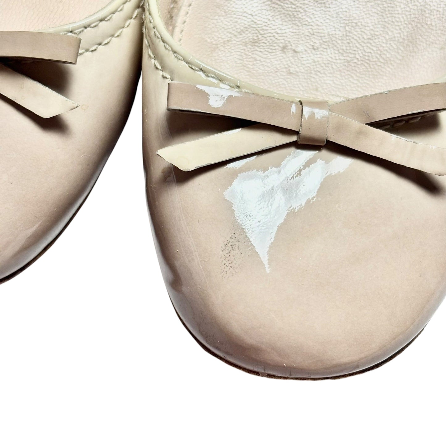 Shoes Luxury Designer By Prada In Cream, Size: 6