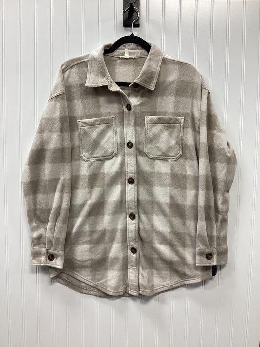 Jacket Shirt By Maurices In Cream, Size:S