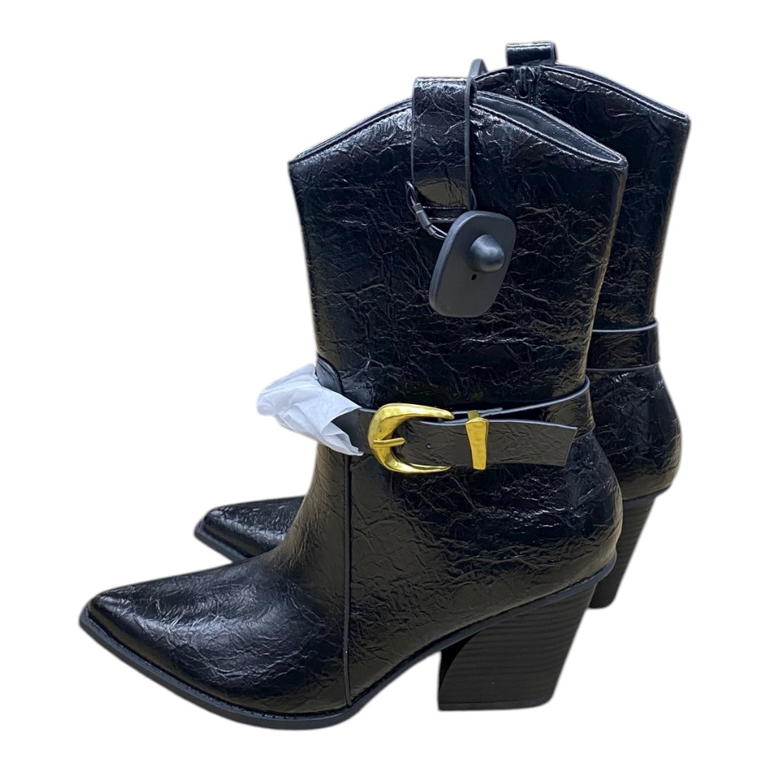 Boots Mid-Calf Heels By New York And Co In Black, Size:11