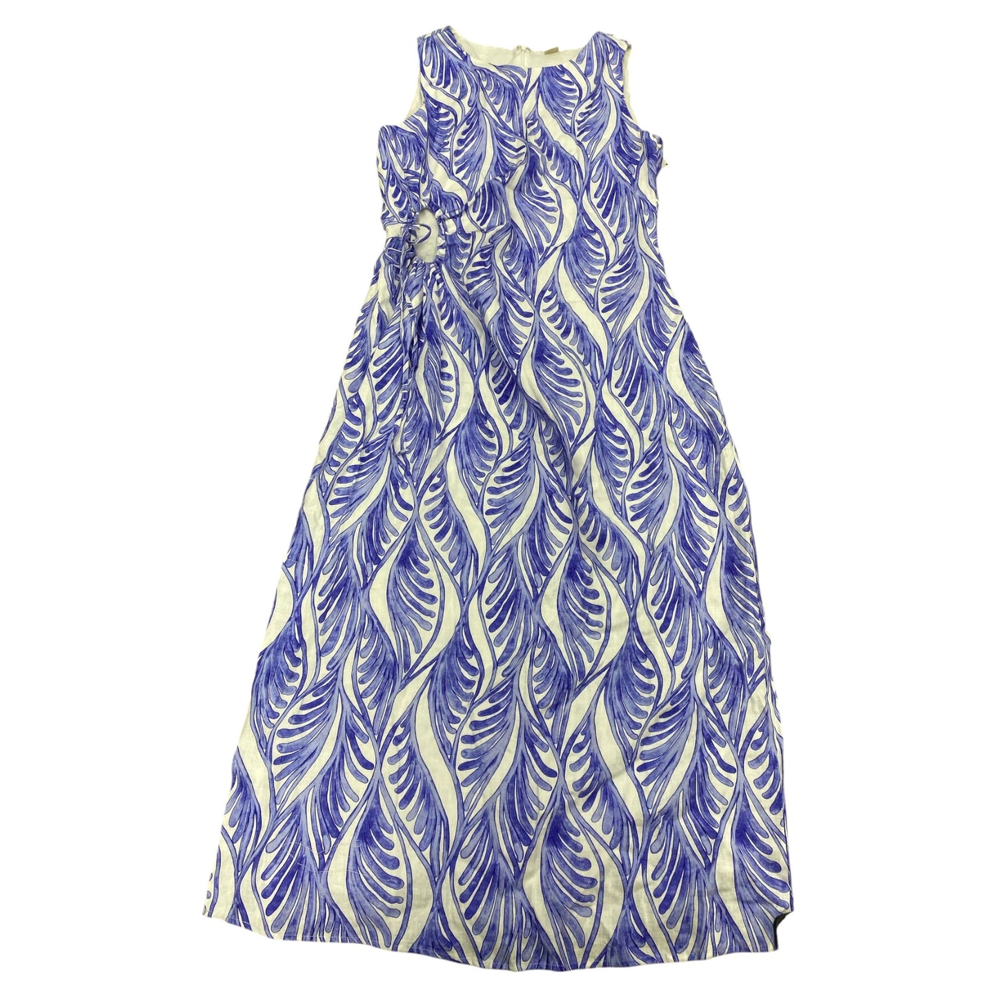 Dress Casual Midi By Magaschoni In Blue & White, Size:8