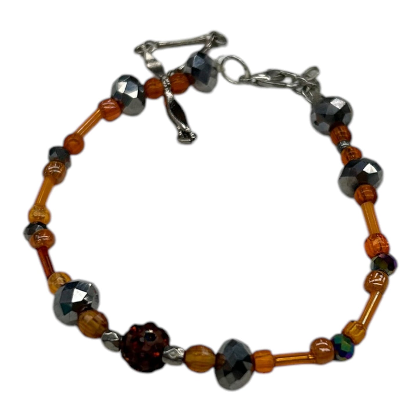 Bracelet Beaded By Clothes Mentor In Orange