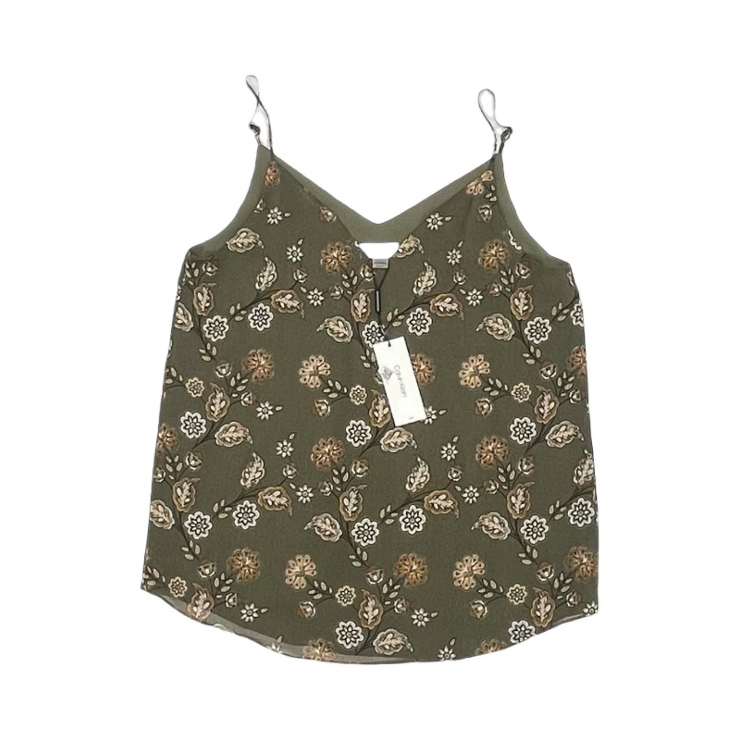 Blouse Sleeveless By Calvin Klein In Green, Size:S