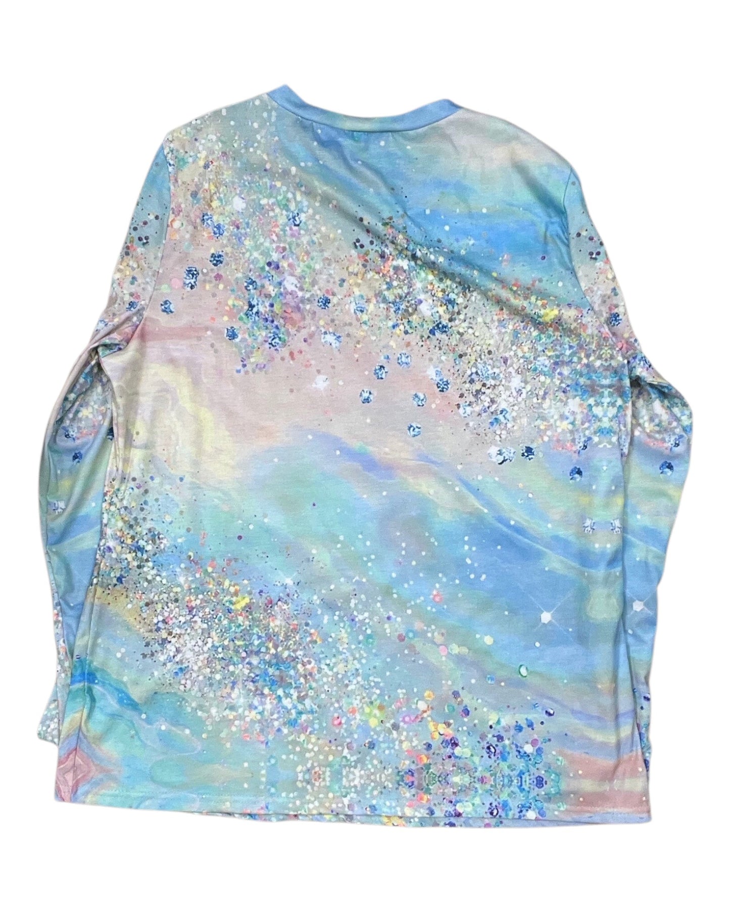 Top Ls By Clothes Mentor In Blue & White, Size:2X