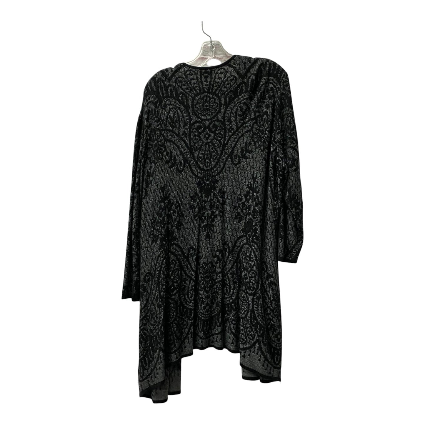 Sweater Cardigan By Roz And Ali In Black, Size:3X