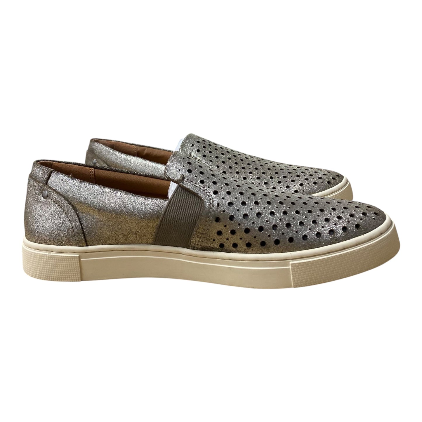 Shoes Flats By Frye And Co In Silver, Size:8.5