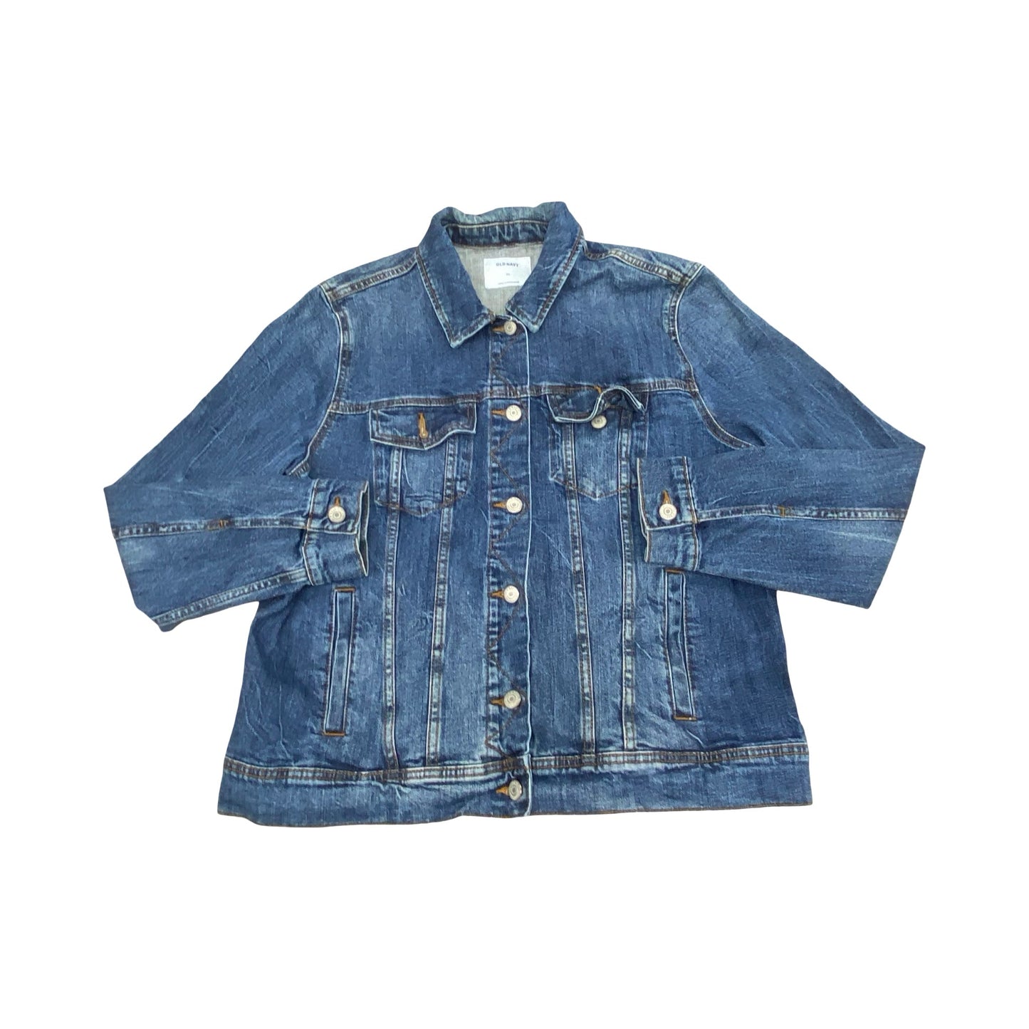 Jacket Denim By Old Navy In Blue Denim, Size:Xl